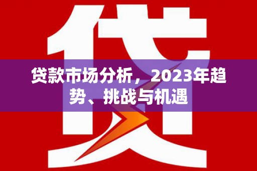 西畴贷款市场分析，2023年趋势、挑战与机遇