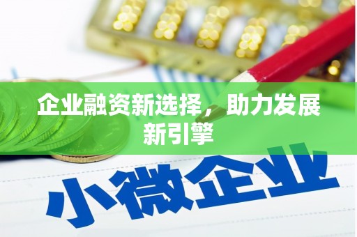西畴企业融资新选择，助力发展新引擎