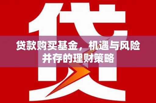 西畴贷款购买基金，机遇与风险并存的理财策略
