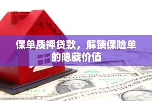 西畴保单质押贷款，解锁保险单的隐藏价值