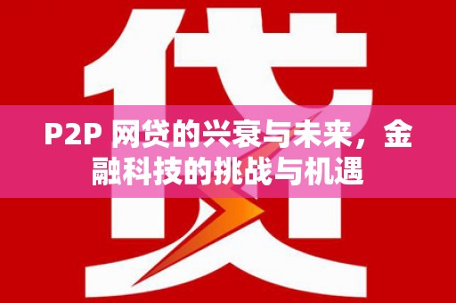 西畴P2P 网贷的兴衰与未来，金融科技的挑战与机遇