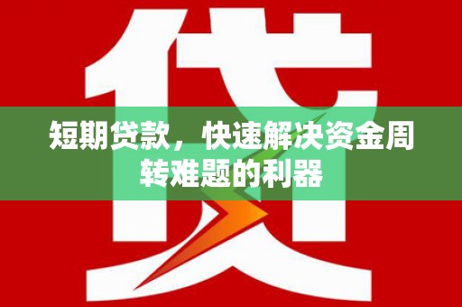 西畴短期贷款，快速解决资金周转难题的利器