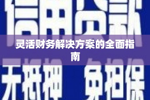 西畴灵活财务解决方案的全面指南