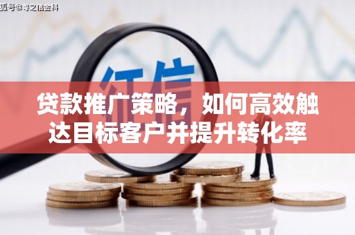 西畴贷款推广策略，如何高效触达目标客户并提升转化率