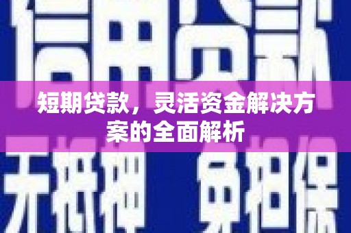 西畴短期贷款，灵活资金解决方案的全面解析