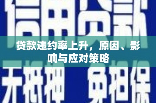 西畴贷款违约率上升，原因、影响与应对策略