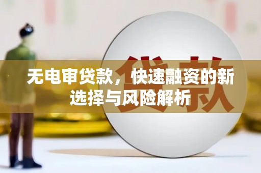 西畴无电审贷款，快速融资的新选择与风险解析