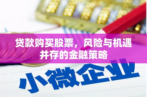 西畴贷款购买股票，风险与机遇并存的金融策略