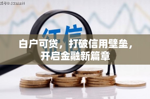 西畴白户可贷，打破信用壁垒，开启金融新篇章