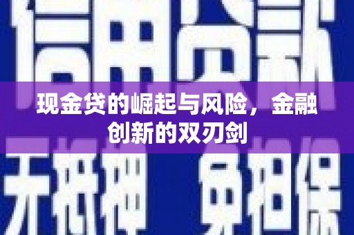 西畴现金贷的崛起与风险，金融创新的双刃剑