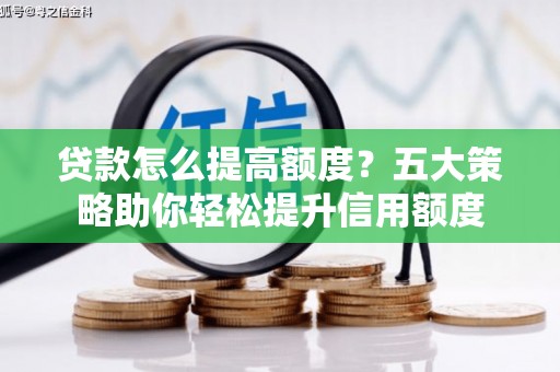 西畴贷款怎么提高额度？五大策略助你轻松提升信用额度