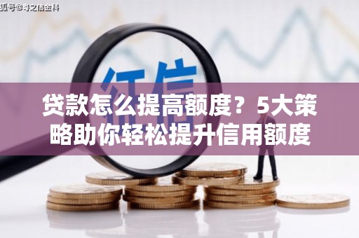 西畴贷款怎么提高额度？5大策略助你轻松提升信用额度