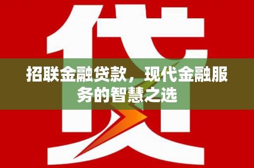 西畴招联金融贷款，现代金融服务的智慧之选
