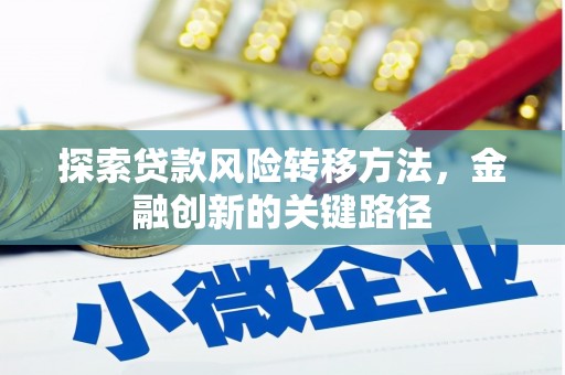 西畴探索贷款风险转移方法，金融创新的关键路径