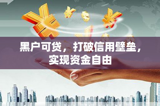 西畴黑户可贷，打破信用壁垒，实现资金自由