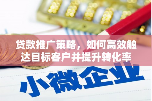 西畴贷款推广策略，如何高效触达目标客户并提升转化率