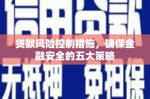 西畴贷款风险控制措施，确保金融安全的五大策略