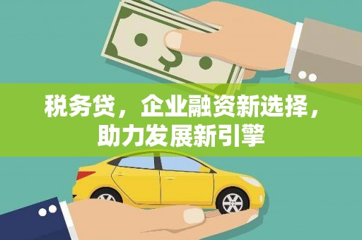 西畴税务贷，企业融资新选择，助力发展新引擎