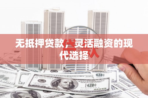 西畴无抵押贷款，灵活融资的现代选择