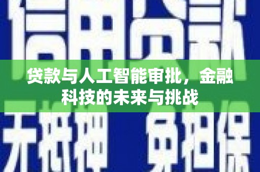西畴贷款与人工智能审批，金融科技的未来与挑战