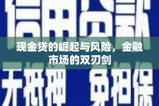 西畴现金贷的崛起与风险，金融市场的双刃剑