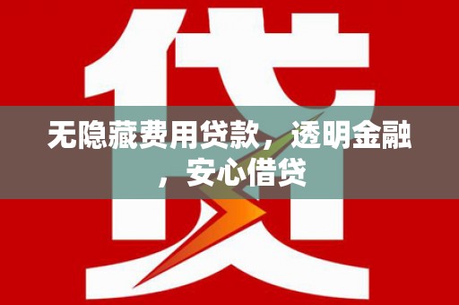 西畴无隐藏费用贷款，透明金融，安心借贷
