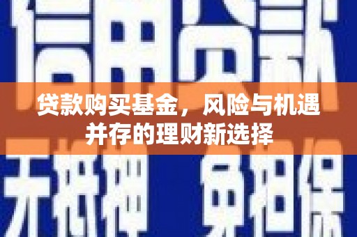 西畴贷款购买基金，风险与机遇并存的理财新选择
