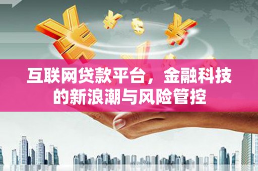 西畴互联网贷款平台，金融科技的新浪潮与风险管控