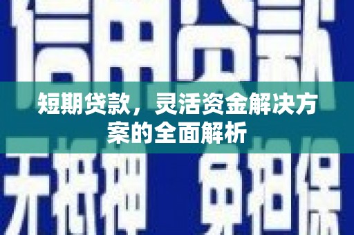 西畴短期贷款，灵活资金解决方案的全面解析