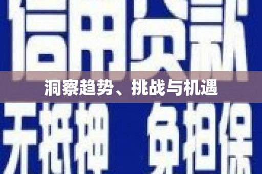 西畴洞察趋势、挑战与机遇