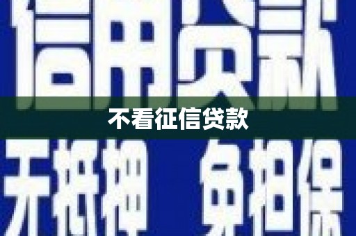 西畴不看征信贷款