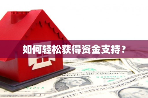 西畴如何轻松获得资金支持？