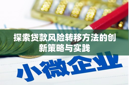 西畴探索贷款风险转移方法的创新策略与实践